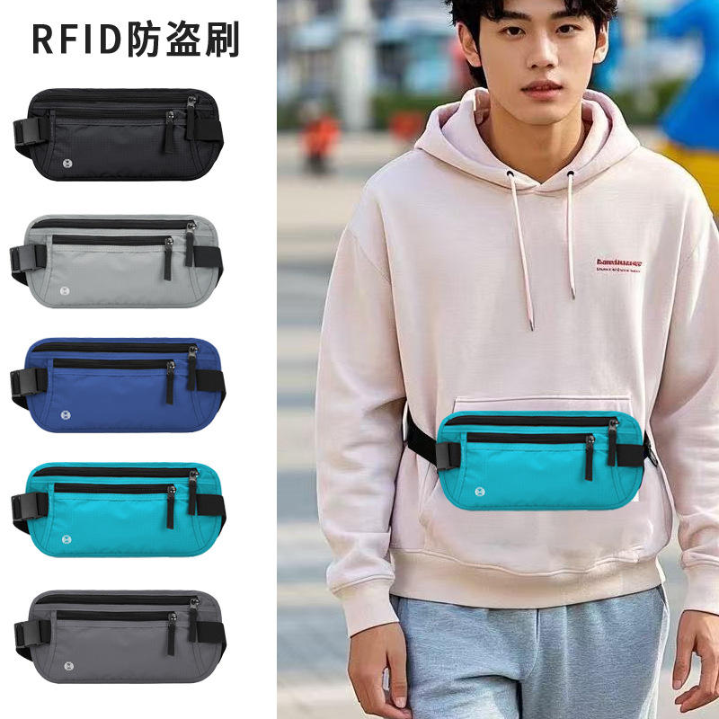 กระเป๋าคาดเอวเดินทาง กันขโมย RFID กันน้ำ แบบซ่อน
