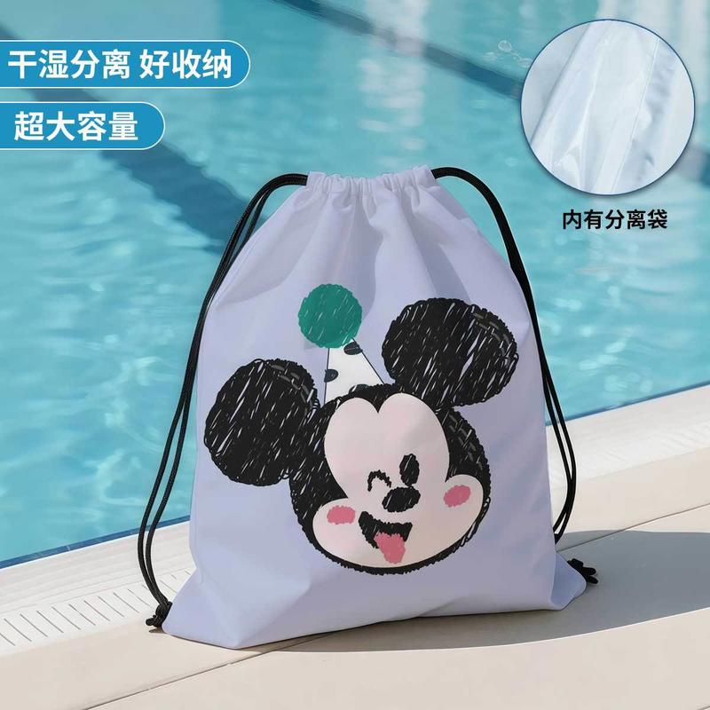กระเป๋าเป้ว่ายน้ำเด็ก Mickey กันน้ำ แยกแห้งเปียก