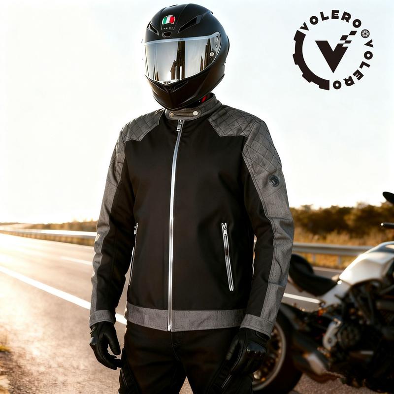 เสื้อแจ็คเก็ตตาข่ายขี่มอเตอร์ไซค์ VOLERO ฤดูร้อน ระบายอากาศ
