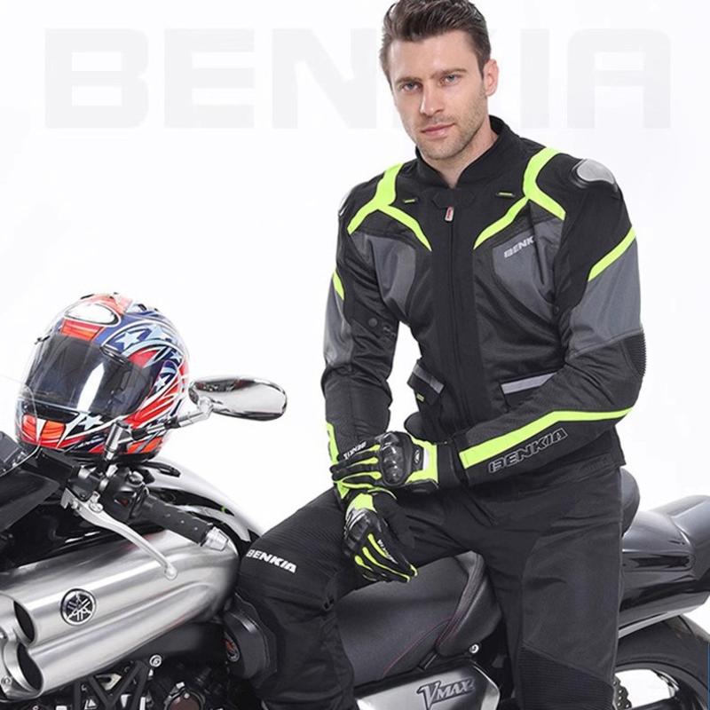 ชุดขี่มอเตอร์ไซค์ BENKIA กันน้ำ กันหนาว พร้อมการป้องกัน